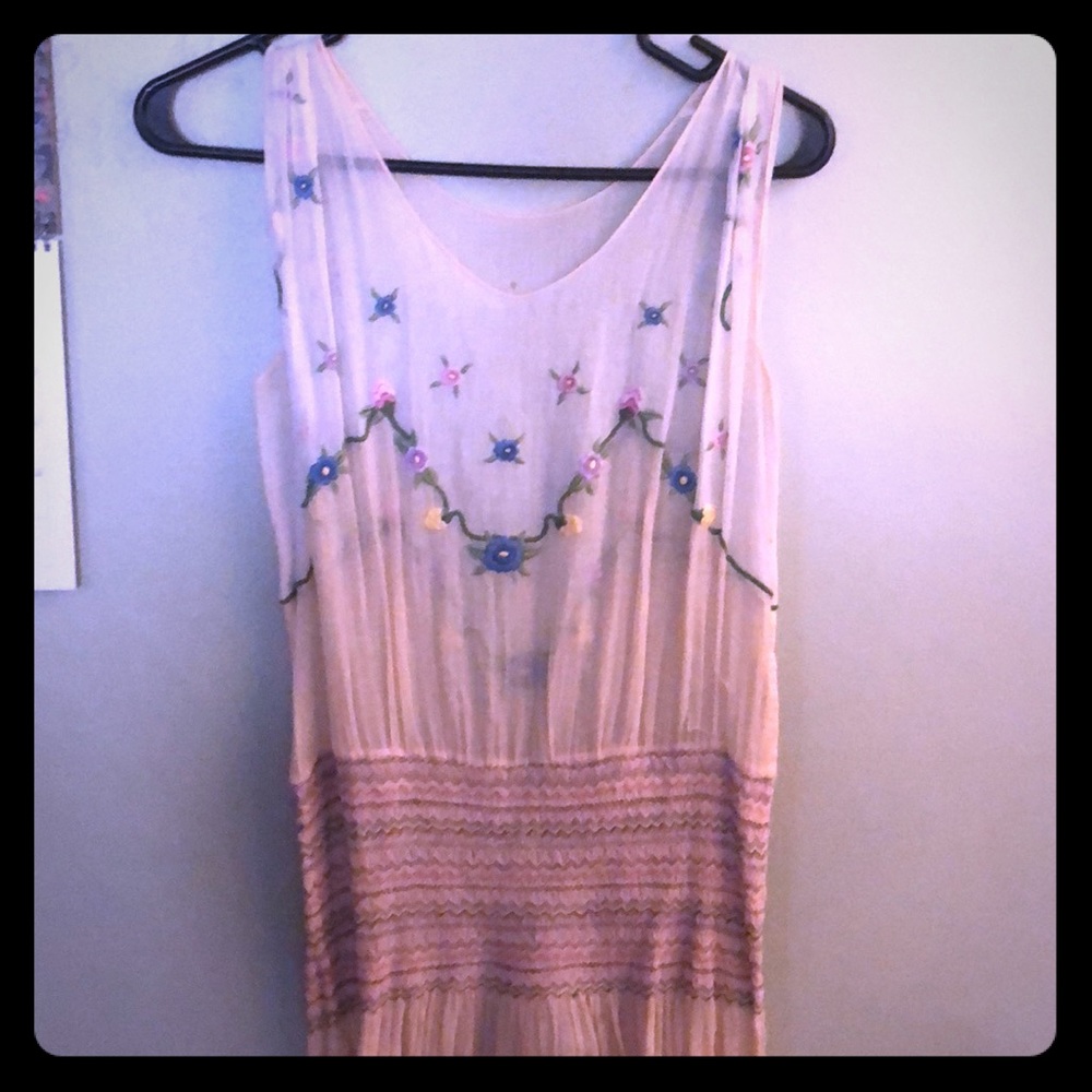 Vintage 1930s sheer over dress